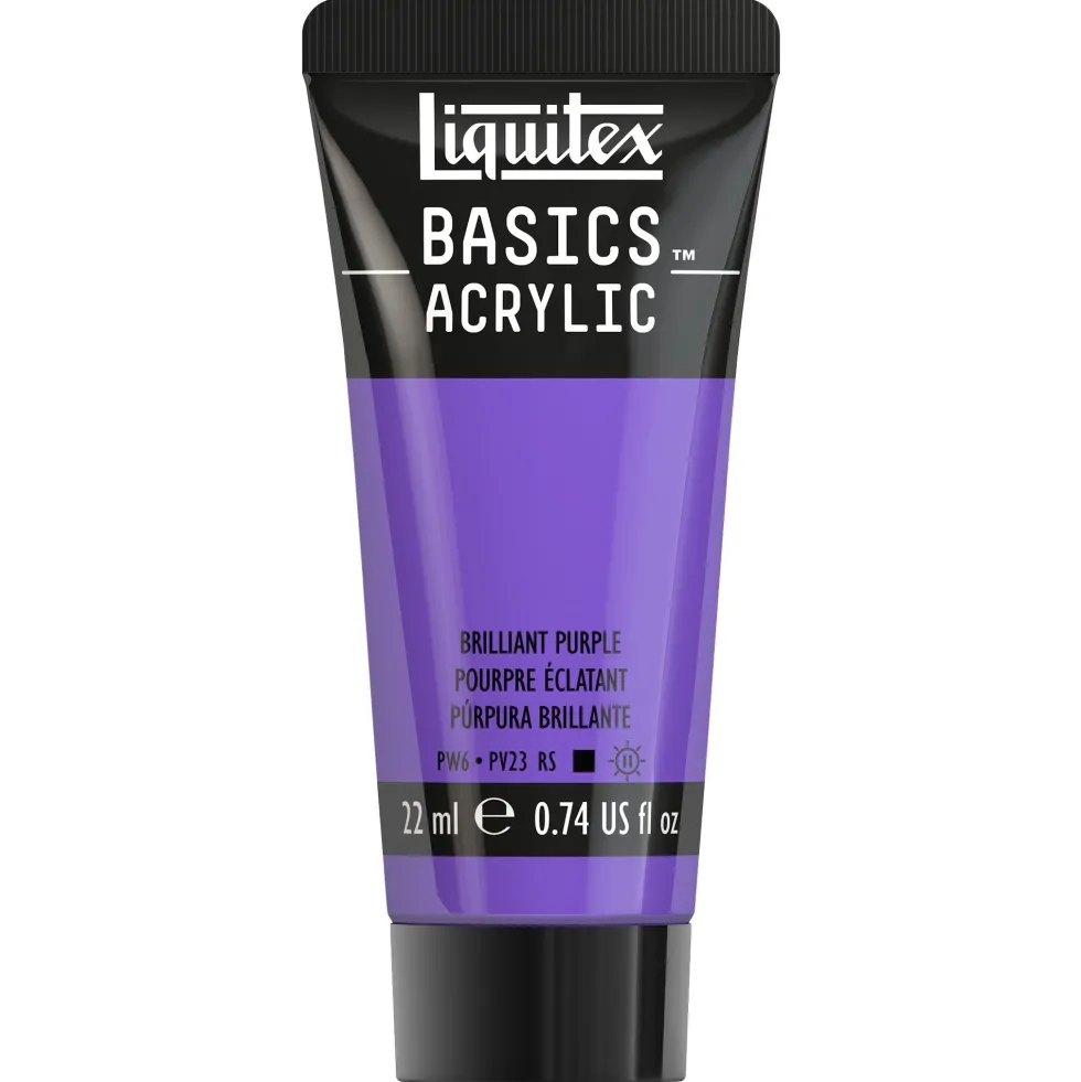 Farba akrylowa Basics Acrylic - Liquitex - 590, Brilliant Purple, 22 ml