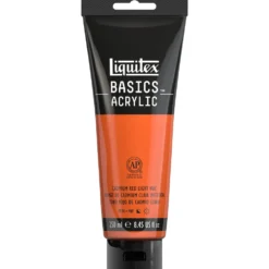 Farba akrylowa Basics Acrylic - Liquitex - Cadmium Red Light Hue, 250 ml