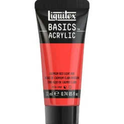 Farba akrylowa Basics Acrylic - Liquitex - 510, Cadmium Red Light Hue, 22 ml