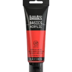 Farba akrylowa Basics Acrylic - Liquitex - 510, Cadmium Red Light Hue, 118 ml