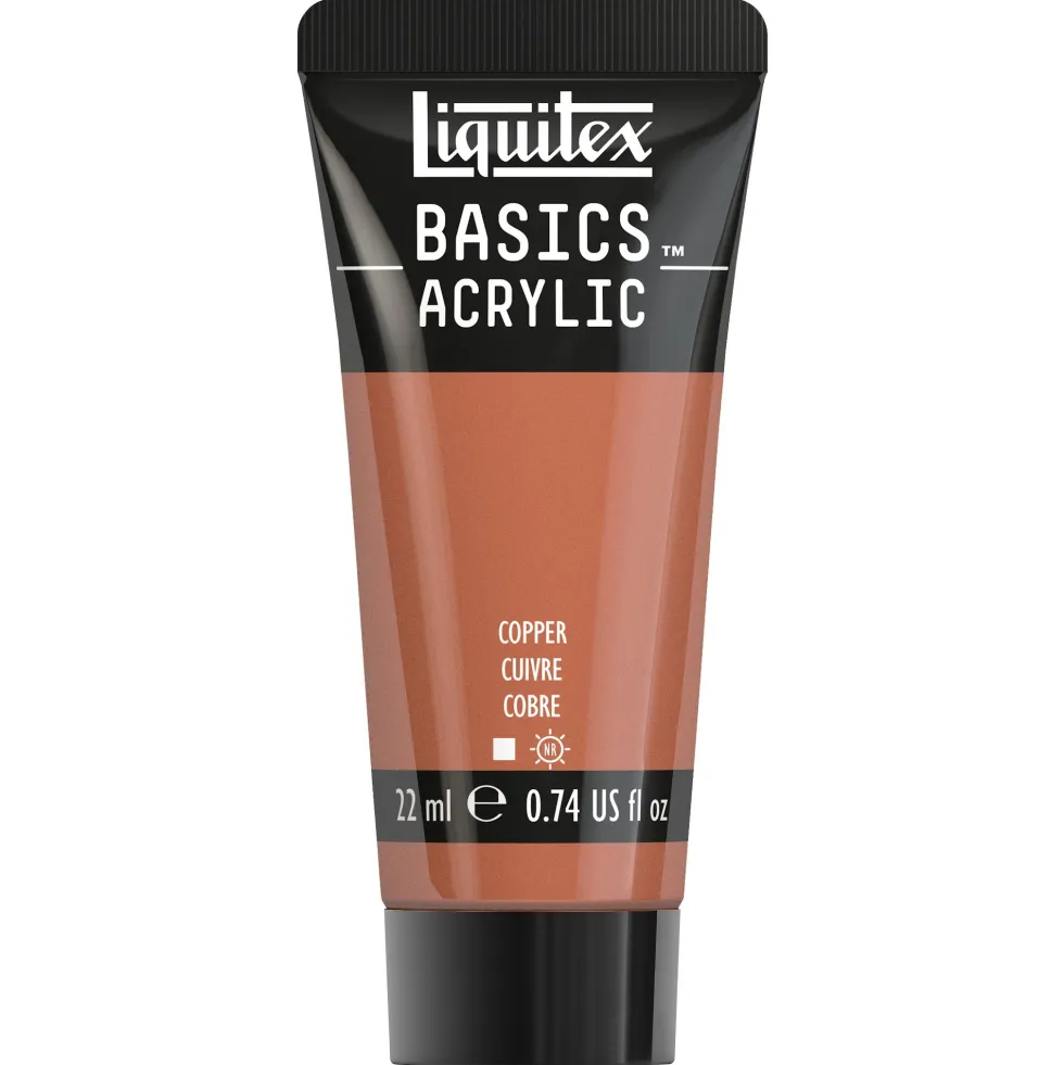 Farba akrylowa Basics Acrylic - Liquitex - 053, Copper, 22 ml