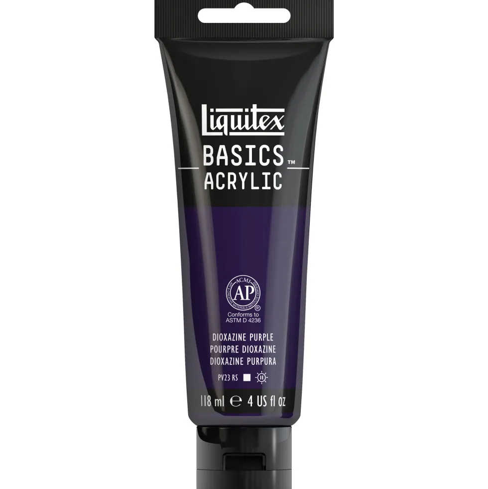 Farba akrylowa Basics Acrylic - Liquitex - 186, Dioxazine Purple, 118 ml