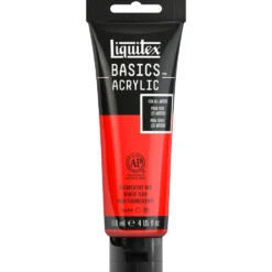 Farba akrylowa Basics Acrylic - Liquitex - 983, Fluorescent Red, 118 ml