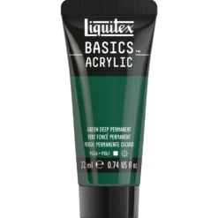 Farba akrylowa Basics Acrylic - Liquitex - 350, Green Deep Permanent, 22 ml
