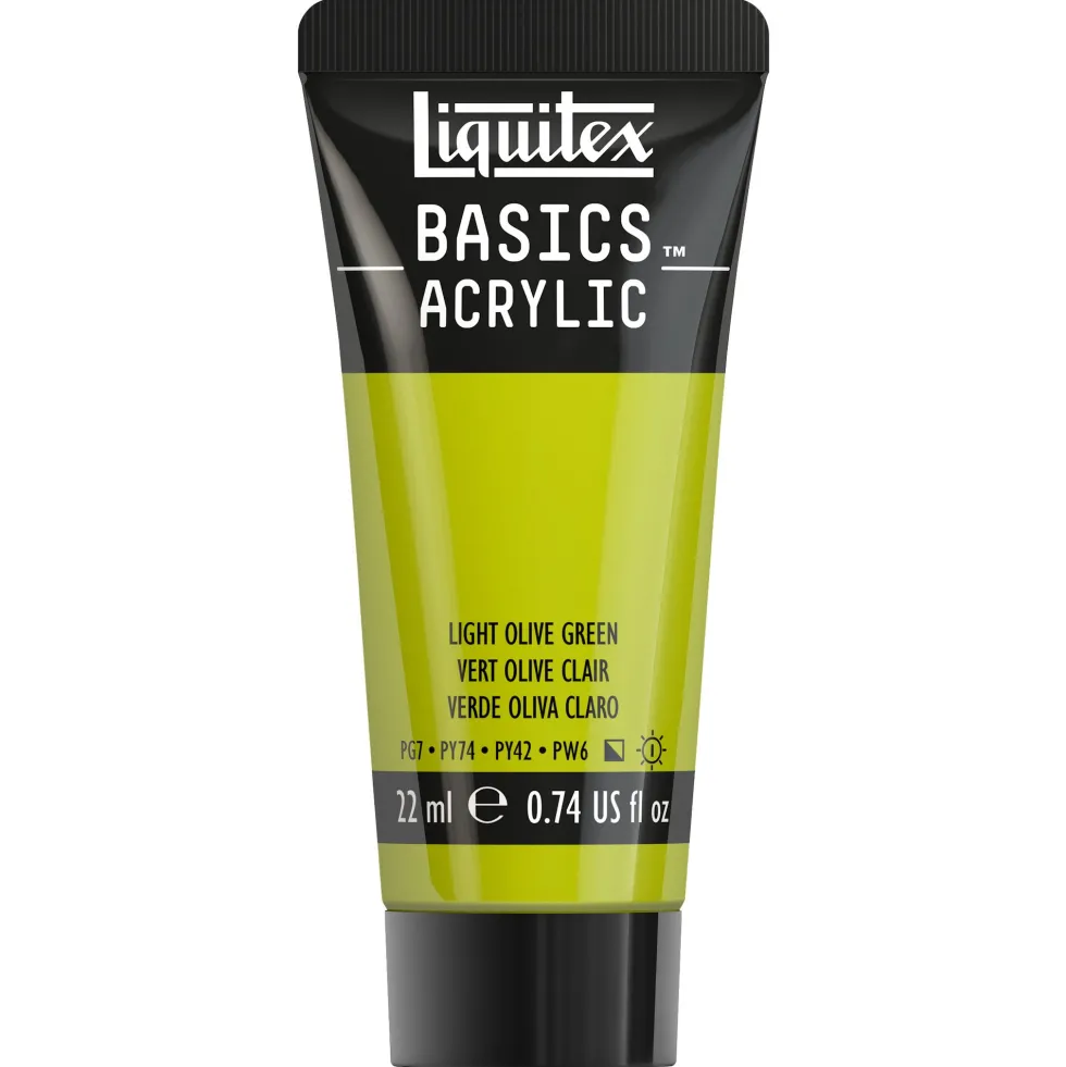 Farba akrylowa Basics Acrylic - Liquitex - 218, Light Olive Green, 22 ml