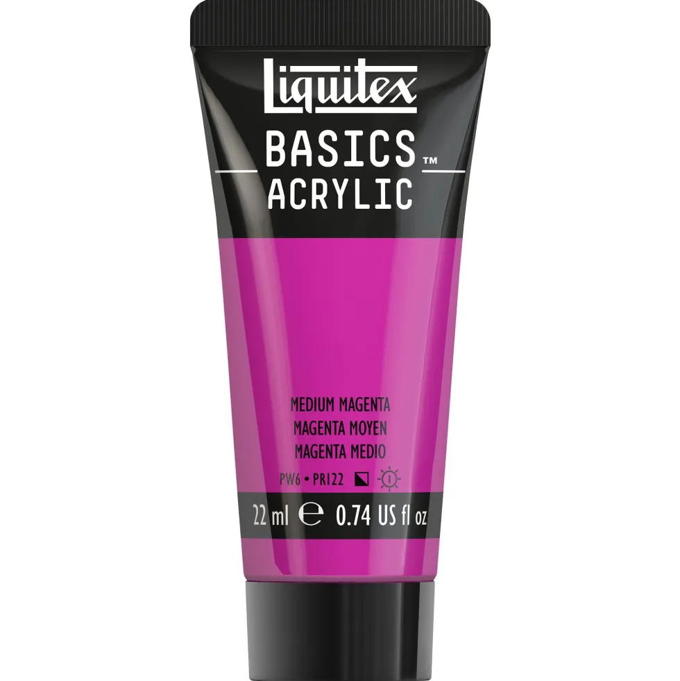 Farba akrylowa Basics Acrylic - Liquitex - 500, Medium Magenta, 22 ml