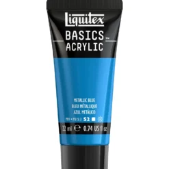 Farba akrylowa Basics Acrylic - Liquitex - 341, Metallic Blue, 22 ml