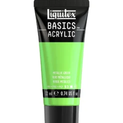 Farba akrylowa Basics Acrylic - Liquitex - 346, Metallic Green, 22 ml