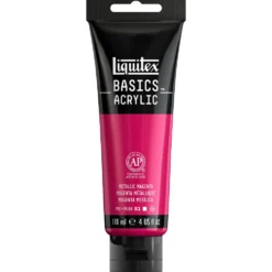 Farba akrylowa Basics Acrylic - Liquitex - 342, Metallic Magenta, 118 ml