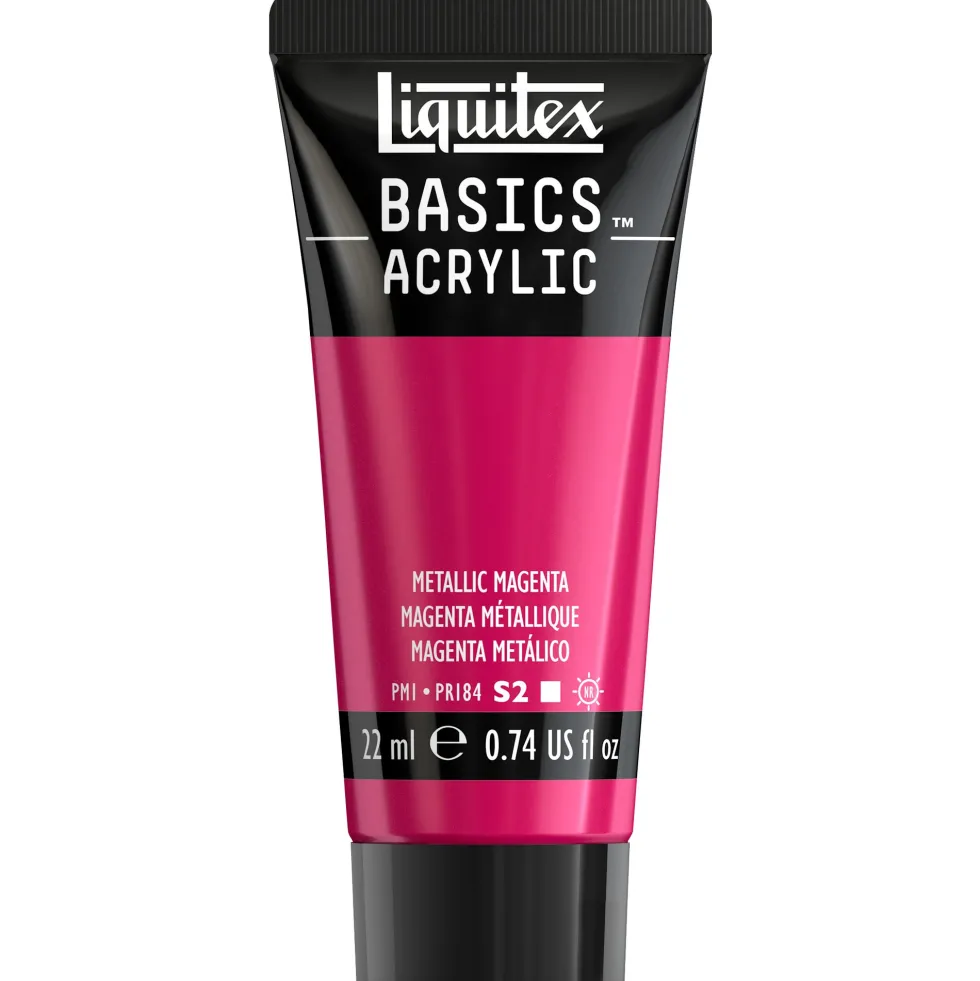 Farba akrylowa Basics Acrylic - Liquitex - 342, Metallic Magenta, 22 ml