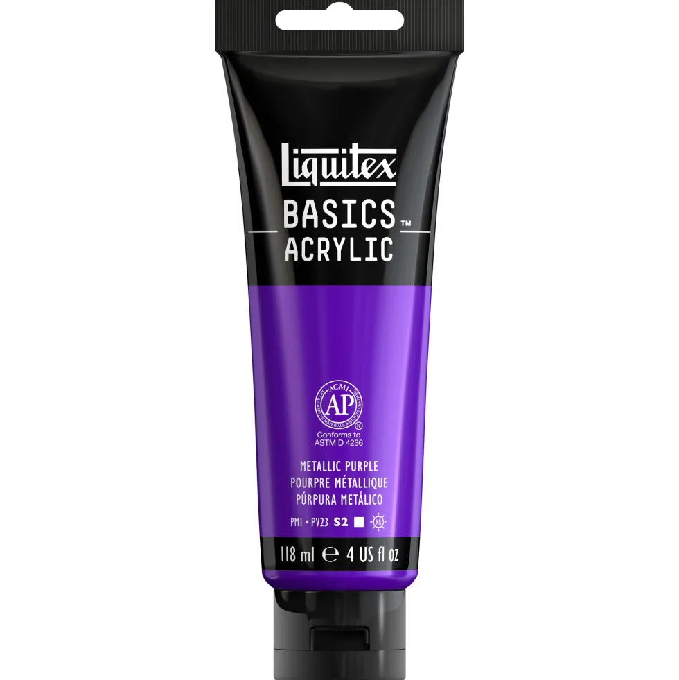 Farba akrylowa Basics Acrylic - Liquitex - 340, Metallic Purple, 118 ml