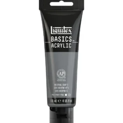 Farba akrylowa Basics Acrylic - Liquitex - 599, Neutral Gray 5, 118 ml