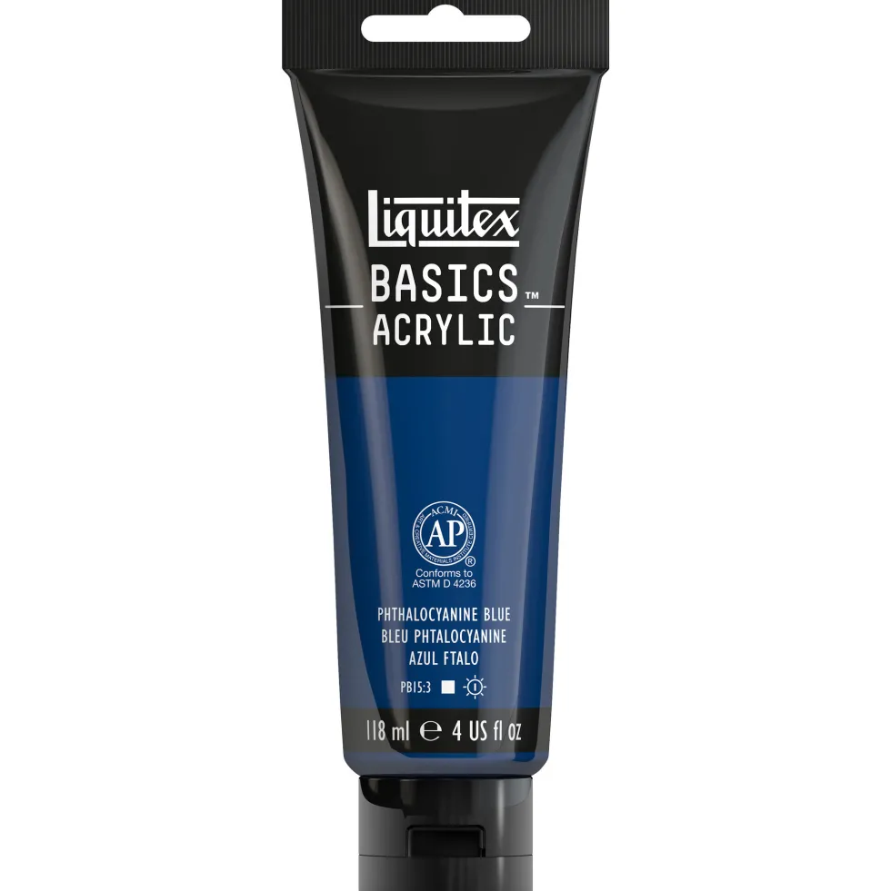 Farba akrylowa Basics Acrylic - Liquitex - 316, Phthalocyanine Blue, 118 ml