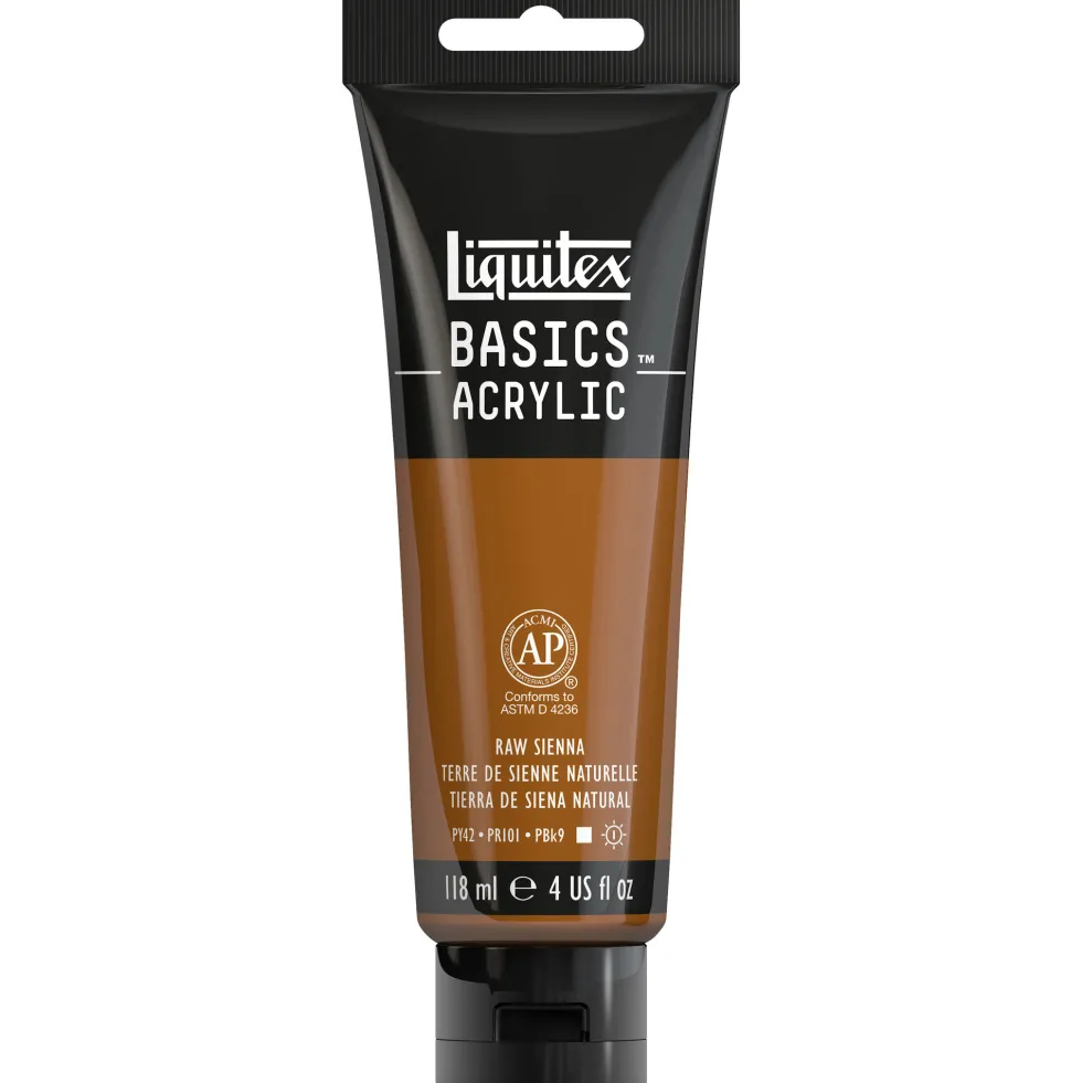 Farba akrylowa Basics Acrylic - Liquitex - 330, Raw Sienna, 118 ml