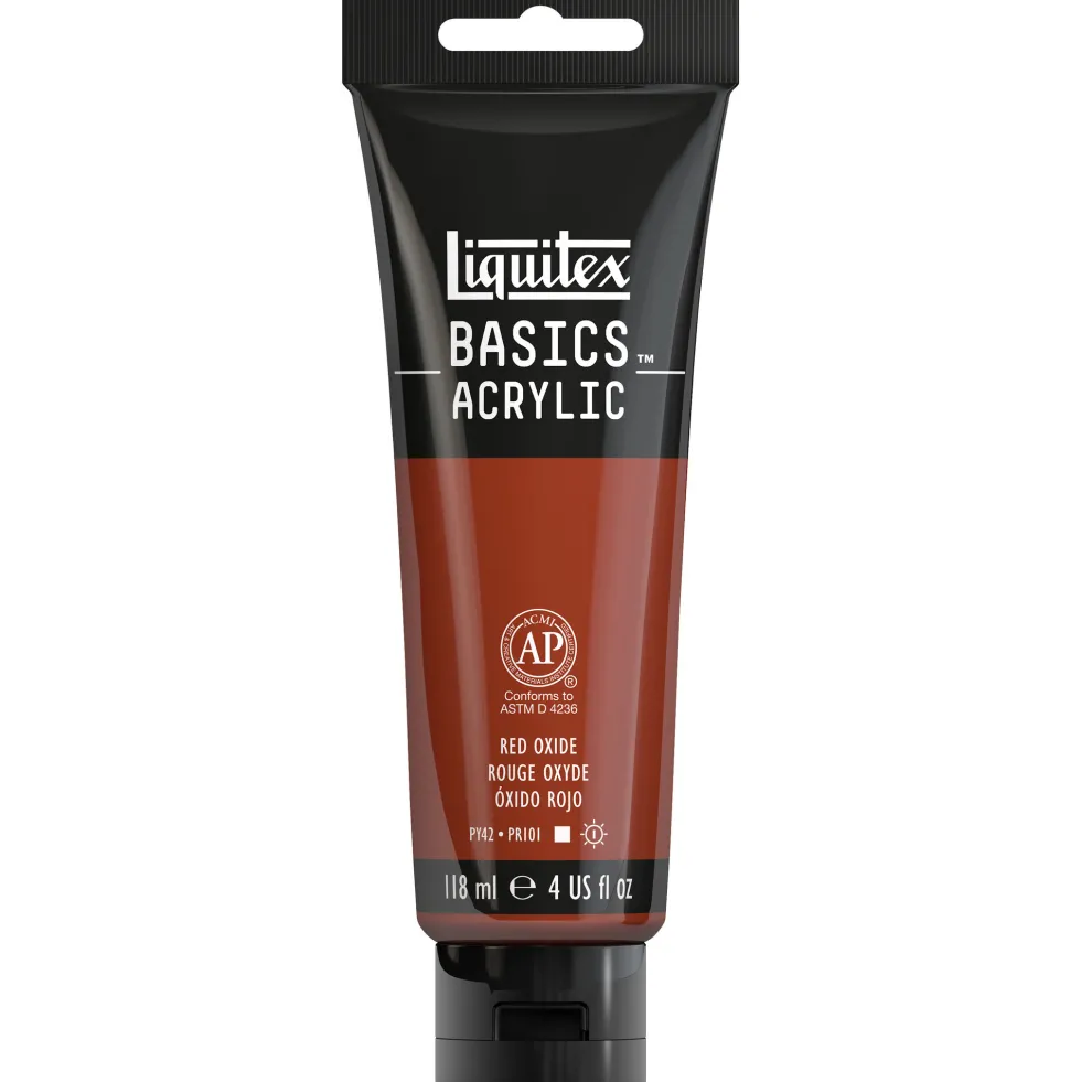 Farba akrylowa Basics Acrylic - Liquitex - 335, Red Oxide, 118 ml