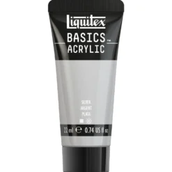 Farba akrylowa Basics Acrylic - Liquitex - 052, Silver, 22 ml