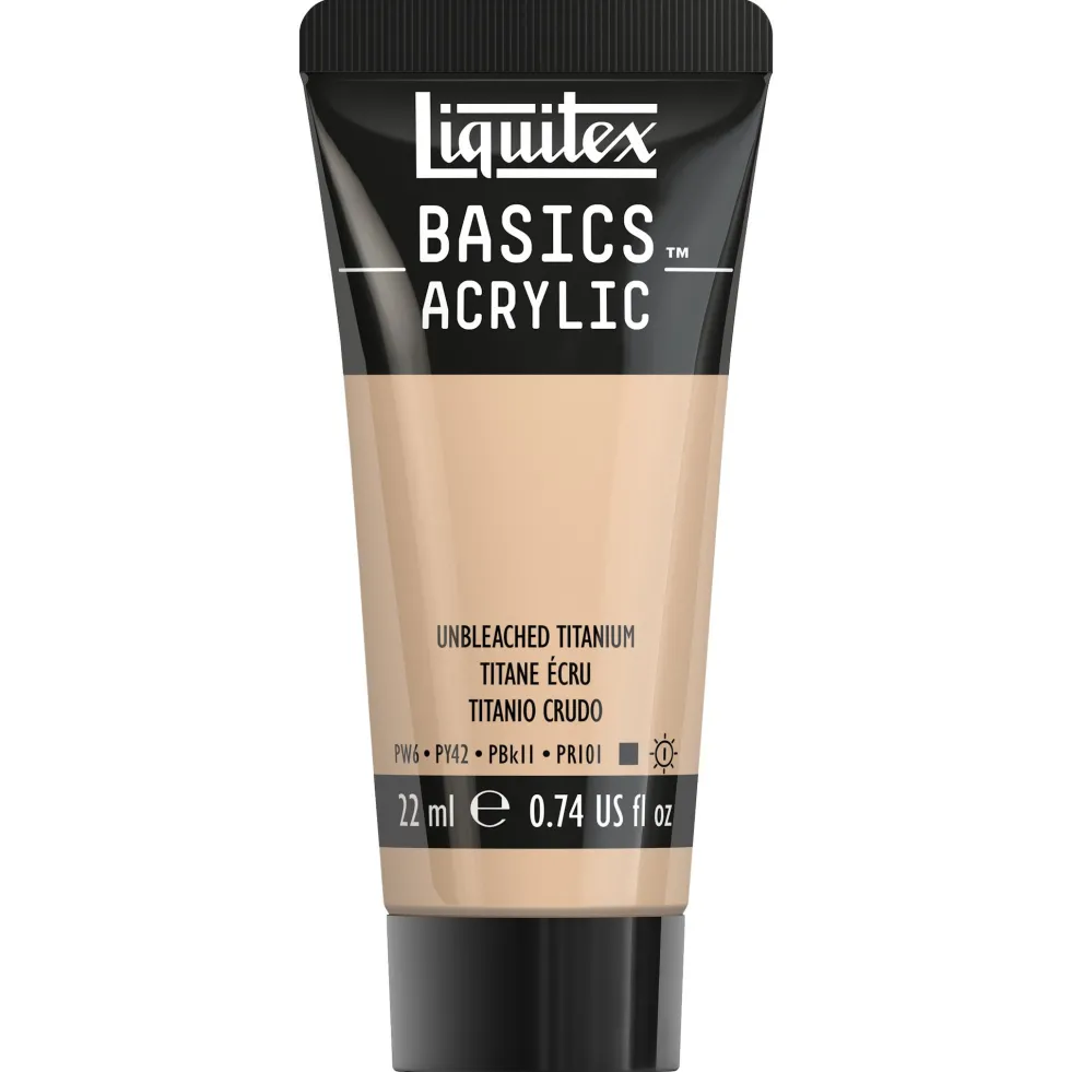 Farba akrylowa Basics Acrylic - Liquitex - 434, Unbleached Titanium, 22 ml