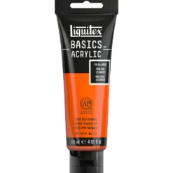 Farba akrylowa Basics Acrylic - Liquitex - 620, Vivid Red Orange, 118 ml