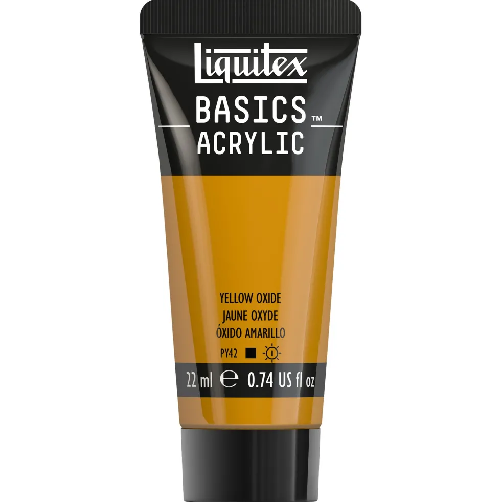 Farba akrylowa Basics Acrylic - Liquitex - 416, Yellow Oxide, 22 ml