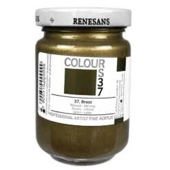 Farba akrylowa Colours - Renesans - 37, brass, 125 ml
