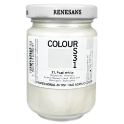 Farba akrylowa Colours - Renesans - 31, pearl white, 125 ml