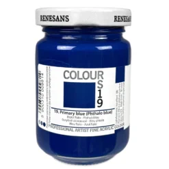 Farba akrylowa Colours - Renesans - 19, primary blue, 125 ml