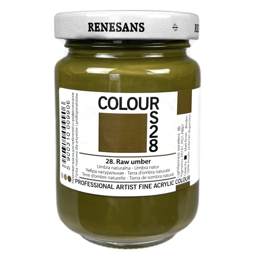 Farba akrylowa Colours - Renesans - 28, raw umber, 125 ml