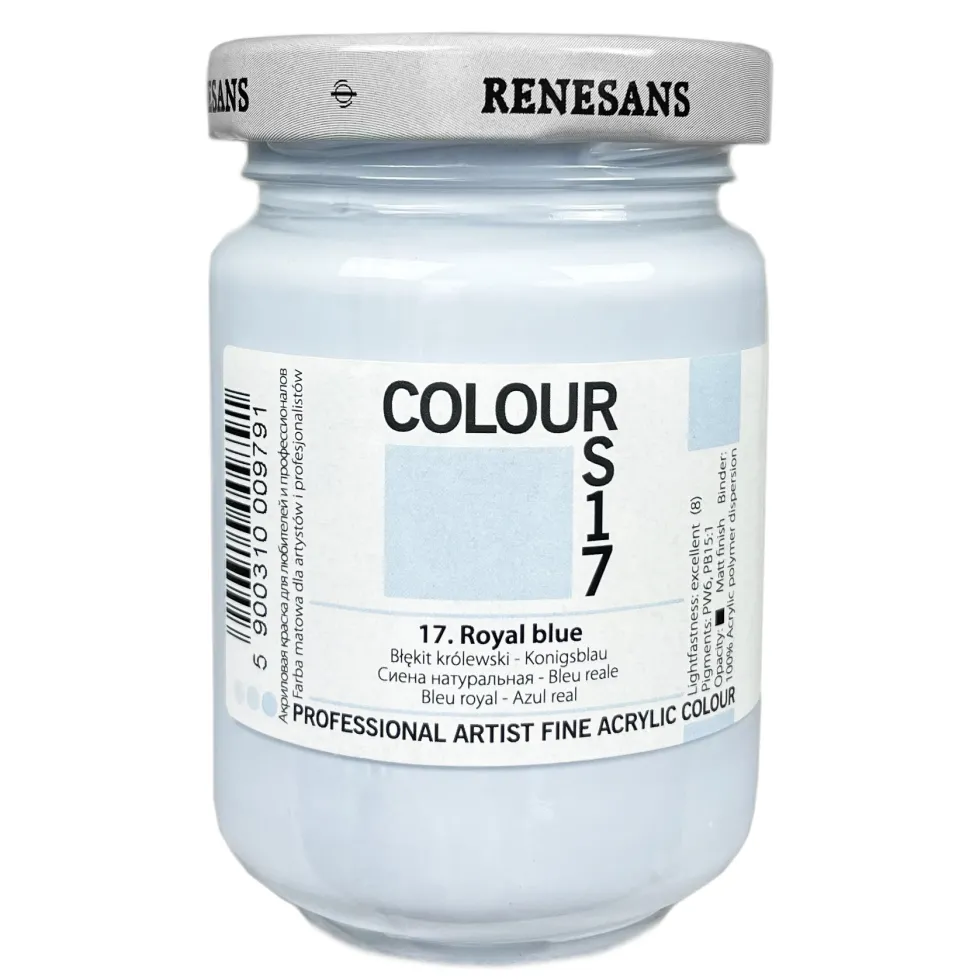 Farba akrylowa Colours - Renesans - 17, royal blue, 125 ml