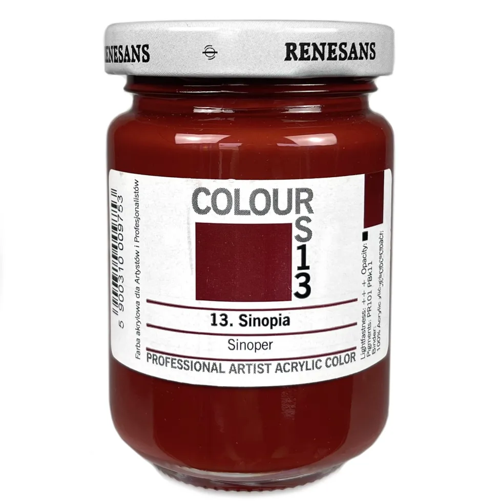 Farba akrylowa Colours - Renesans - 13, Sinopia, 125 ml