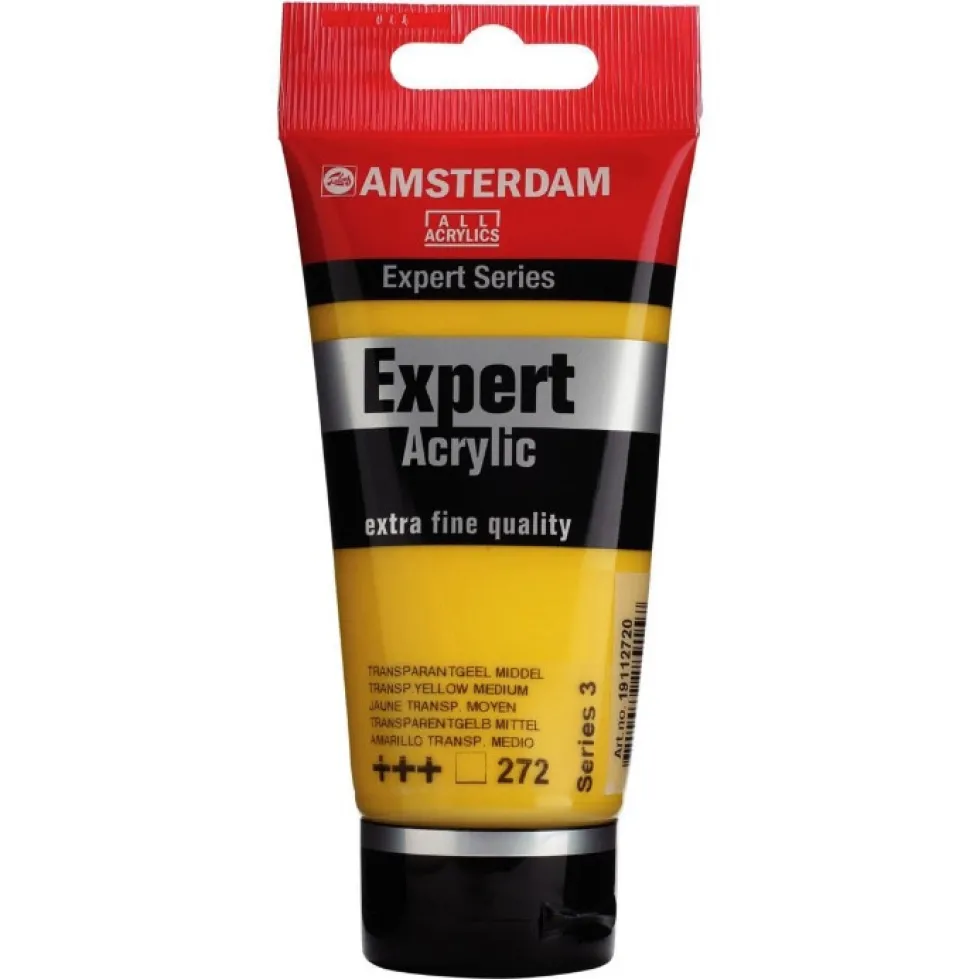 Farba akrylowa Expert - Amsterdam - 272, Transparent Yellow Medium, 75 ml