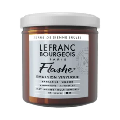 Farba akrylowa Flashe - Lefranc & Bourgeois - Burnt Sienna, 125 ml