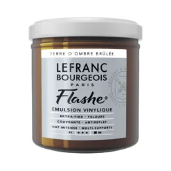 Farba akrylowa Flashe - Lefranc & Bourgeois - Burnt Umber, 125 ml
