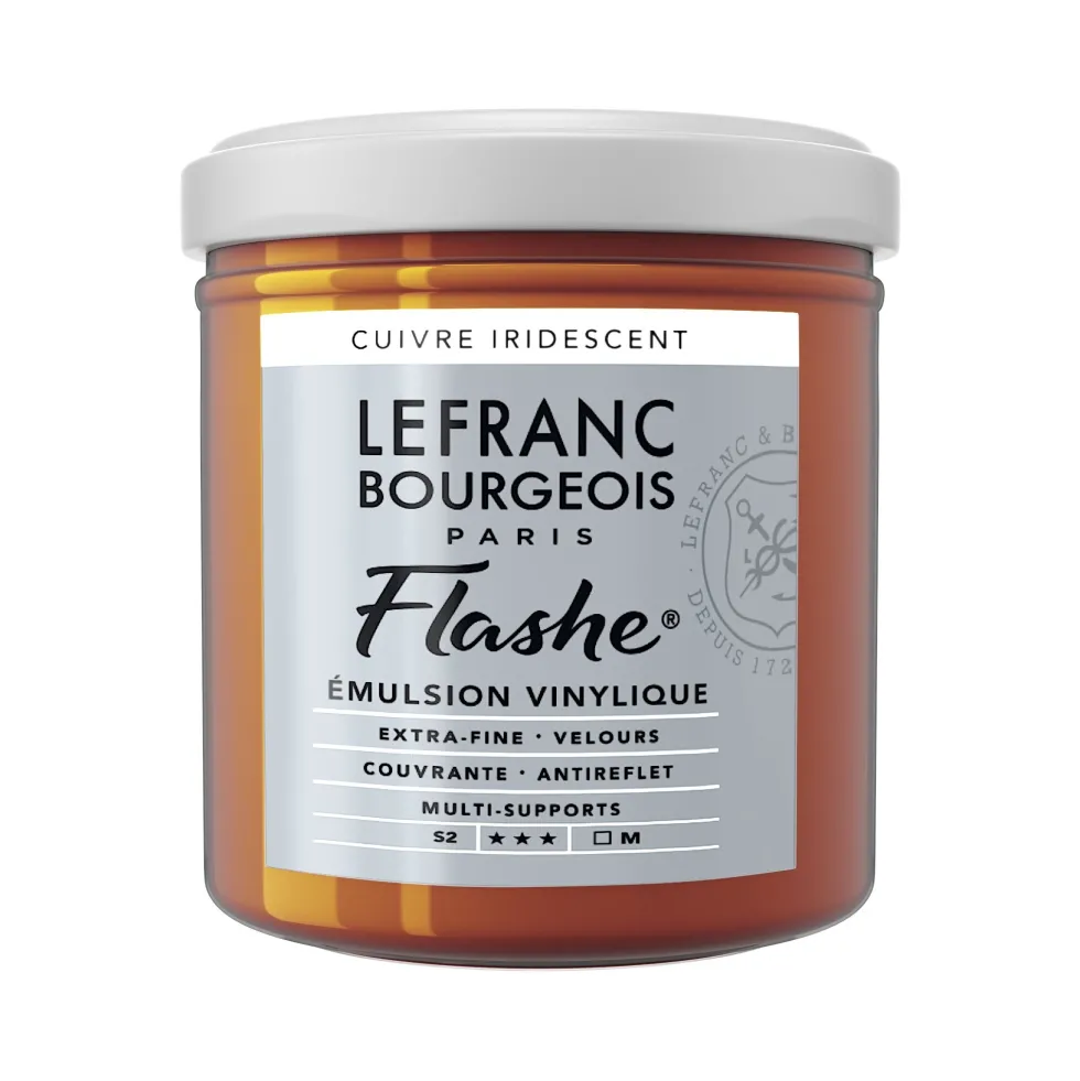 Farba akrylowa Flashe - Lefranc & Bourgeois - Copper Iridescent, 125 ml