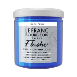 Farba akrylowa Flashe - Lefranc & Bourgeois - Fluorescent Blue, 125 ml