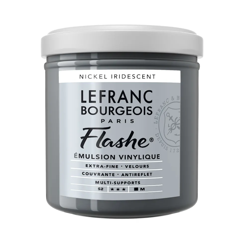 Farba akrylowa Flashe - Lefranc & Bourgeois - Nickel Iridescent, 125 ml