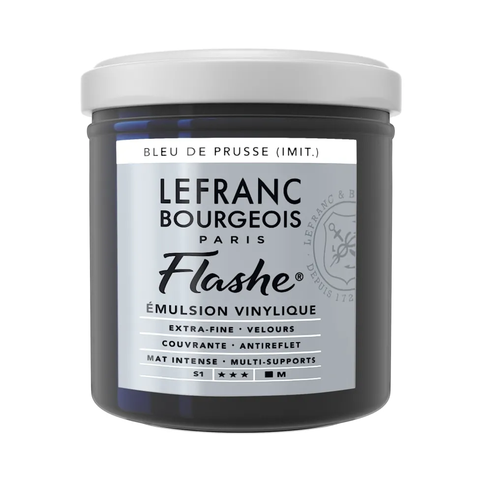 Farba akrylowa Flashe - Lefranc & Bourgeois - Prussian Blue, 125 ml