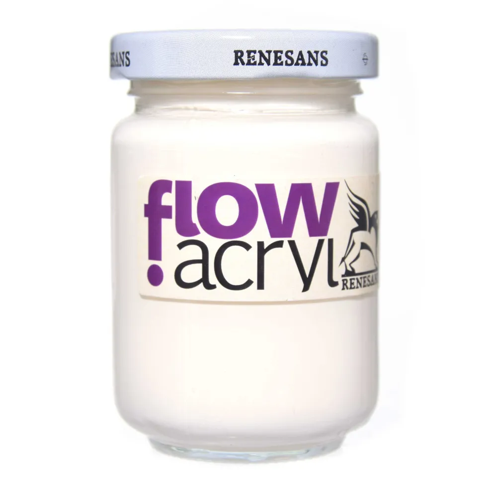 Farba akrylowa Flow Acryl - Renesans - 02, ivory white, 125 ml