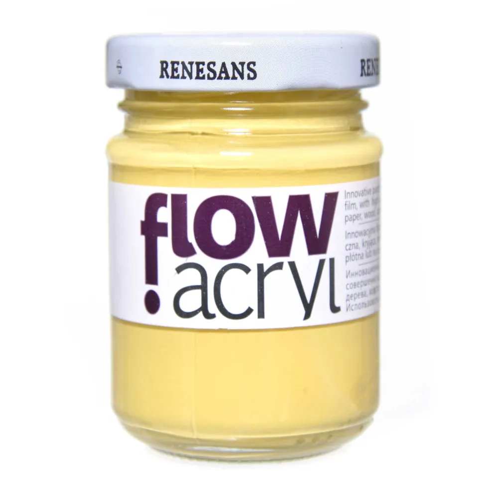 Farba akrylowa Flow Acryl - Renesans - 08, naples yellow, 125 ml