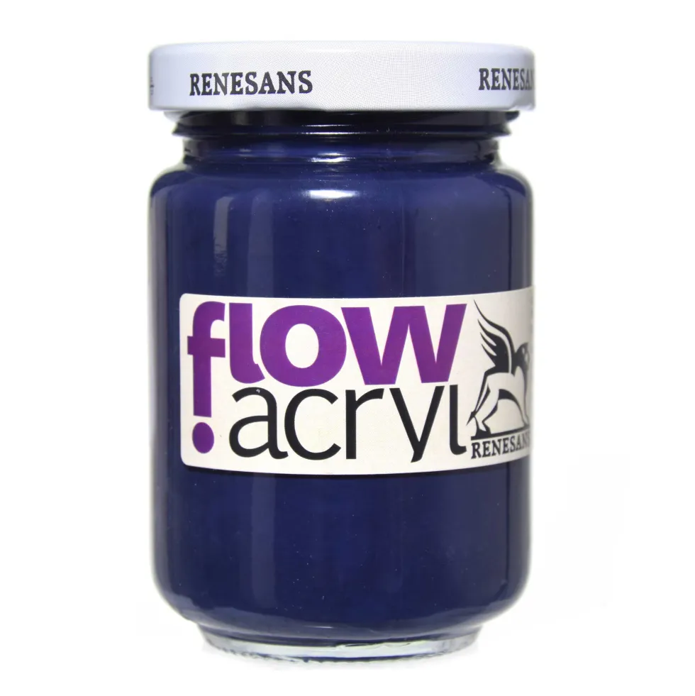 Farba akrylowa Flow Acryl - Renesans - 26, navy blue, 125 ml