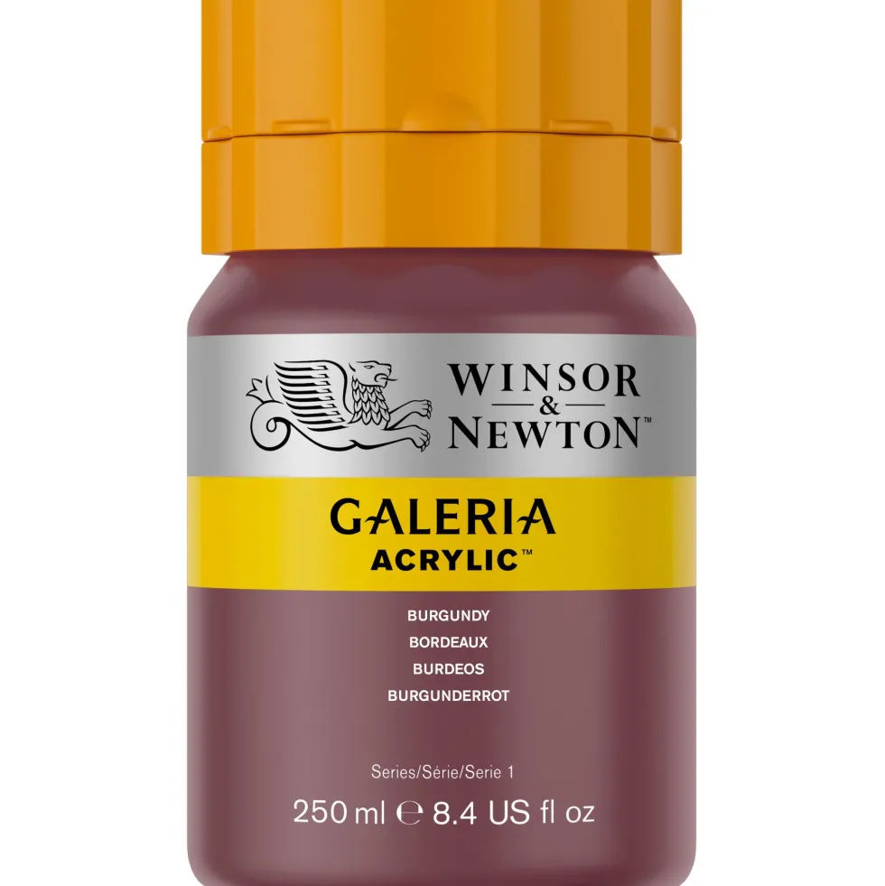 Farba akrylowa Galeria - Winsor & Newton - 075, Burgundy, 250 ml