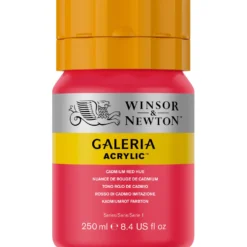 Farba akrylowa Galeria - Winsor & Newton - 095, Cadmium Red Hue, 250 ml