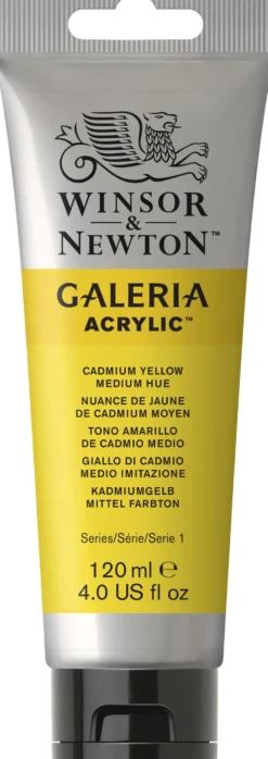 Farba akrylowa Galeria - Winsor & Newton - Cadmium Yellow Medium Hue, 120 ml