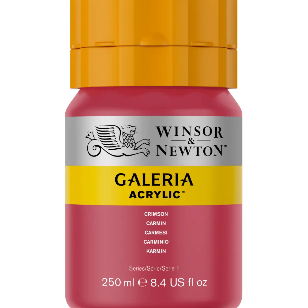 Farba akrylowa Galeria - Winsor & Newton - 203, Crimson, 250 ml