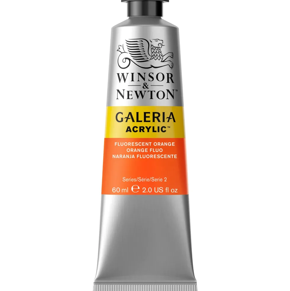 Farba akrylowa Galeria - Winsor & Newton - Fluo Orange 60 ml