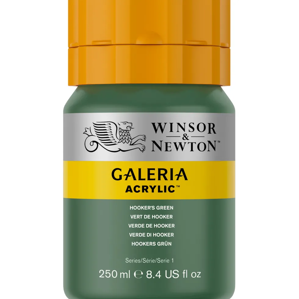 Farba akrylowa Galeria - Winsor & Newton - 311, Hooker's Green, 250 ml
