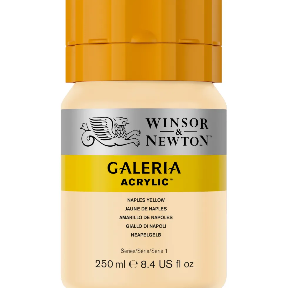 Farba akrylowa Galeria - Winsor & Newton - 422, Naples Yellow, 250 ml