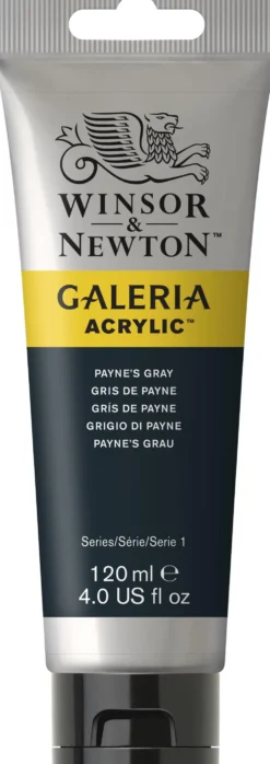 Farba akrylowa Galeria - Winsor & Newton - Payne's Grey, 120 ml