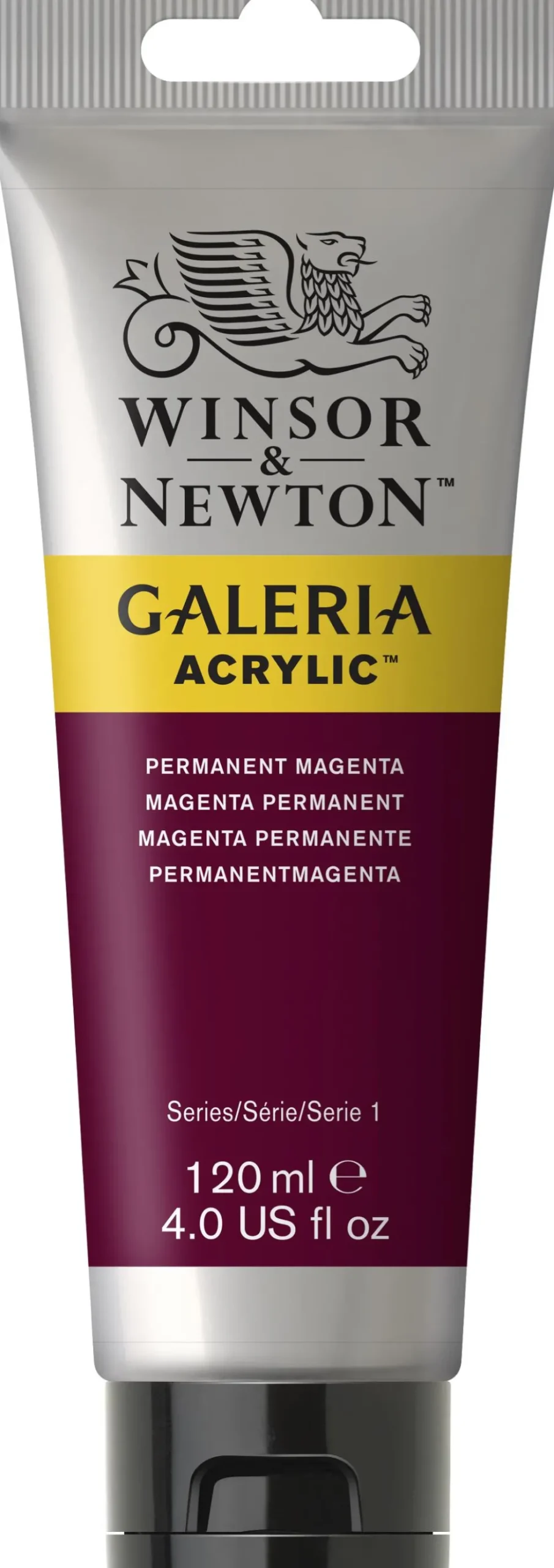 Farba akrylowa Galeria - Winsor & Newton - Permanent Magenta, 120 ml