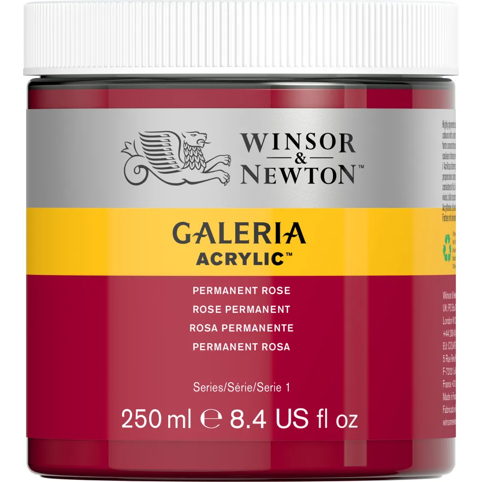 Farba akrylowa Galeria - Winsor & Newton - 502 Permanent Rose 250 ml