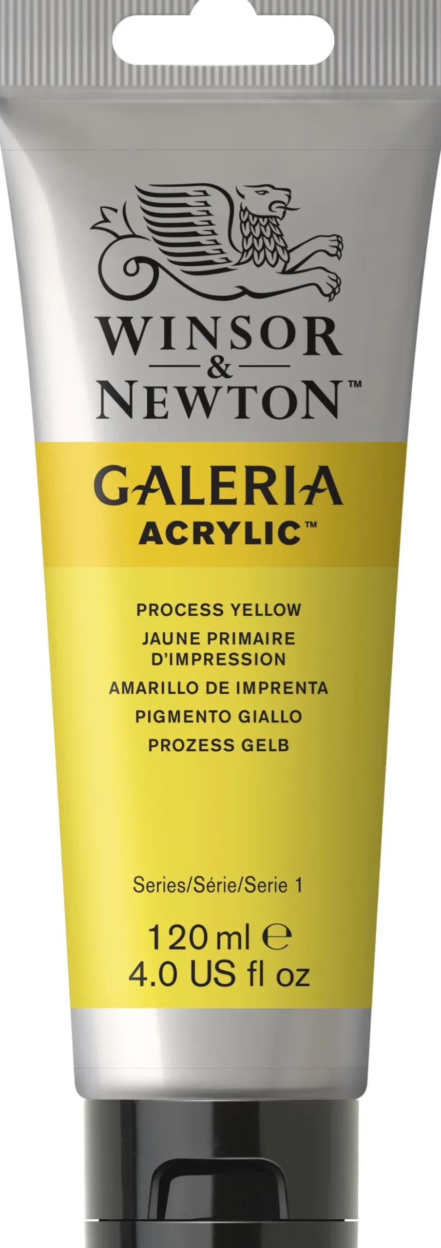 Farba akrylowa Galeria - Winsor & Newton - Process Yellow, 120 ml